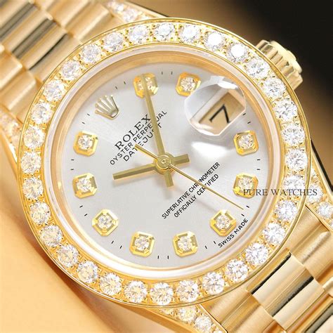 do rolex watches have gold|18k gold Rolex with diamonds.